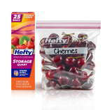 Hefty XL Press to Close Sandwich Bags – BPA-Free Food Storage for Health-Conscious Families, 130 Count