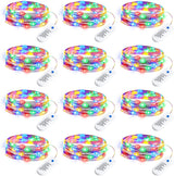 Minetom Firefly Starry Lights – Holiday and Christmas Gift for Crafters and DIY Lovers, 12 Pack Battery Operated String Lights