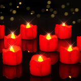 Homemory Black Drip LED Tea Light Set – Unique Halloween Gift for Haunted House Hosts, Party Planners & Moody Aesthetic Fans