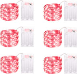 LuminGlow Battery Fairy Lights – Child & Pet Safe Ambient Lighting for Bedroom, Playroom & Stairway, 6 Pack Warm White with Timer