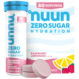 Nuun Zero Sugar Hydration Electrolyte Tablets – Mindful Hydration Boost for Clean-Lifestyle Homes, No Sugar or Artificial Additives