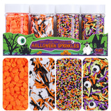 Halloween Sprinkles - Durable Sealed Jar for Camping Treats and Outdoor Halloween Celebrations, Bulk Sprinkle Pack 320g