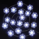 BlcTec LED Snowflake Fairy Lights – Clean Scandinavian Style Winter Decor for Neutral Spaces
