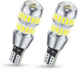 AUXITO 24-SMD 3014 LED Bulbs for High-End Vehicle Accent Lighting, 6000K Crystal White for License Plate Glove Box and Dome, Pack of 2