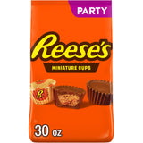 REESE'S Miniatures Milk Chocolate Peanut Butter Cups – Birthday Party Favor for Kids, Bulk Candy Bag Pack of 2