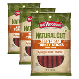 Old Wisconsin Sugar Free Turkey Sausage Sticks – Diabetic Friendly Snack Drawer Option, High Protein with No Artificial Preservatives