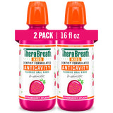 TheraBreath Kids Anticavity Mouthwash 2 Pack – Strawberry Splash Fluoride Rinse to Build Healthy Hygiene Habits