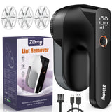 Ziitty Sweater Defuzzer – Clutter-Free Closet Essential, Compact Cordless Lint Remover in Neutral Tone