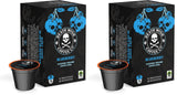 Death Wish Coffee Flavored Pod Variety Pack for Holiday Exchanges, Pumpkin Chai and Peppermint K-Cup Gift Set