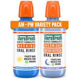 TheraBreath Morning & Overnight Mouthwash Set – Alcohol-Free 24-Hour Wellness Routine