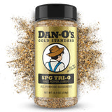 Dan-O’s SPG Tri-O Seasoning – Medium Bottle – Portable Salt, Pepper & Garlic Rub for Smokers, Grills & Open-Air Cooking