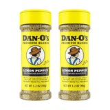 Dan-O's Lemon Pepper Seasoning – Fast Weeknight Dinner Seasoning for Busy Professionals, No-Measuring Shaker