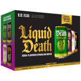 Liquid Death Low-Sugar Sparkling Water – Calorie-Conscious Desk Companion for Daily Focus and Wellbeing, 12 Fl Oz Cans