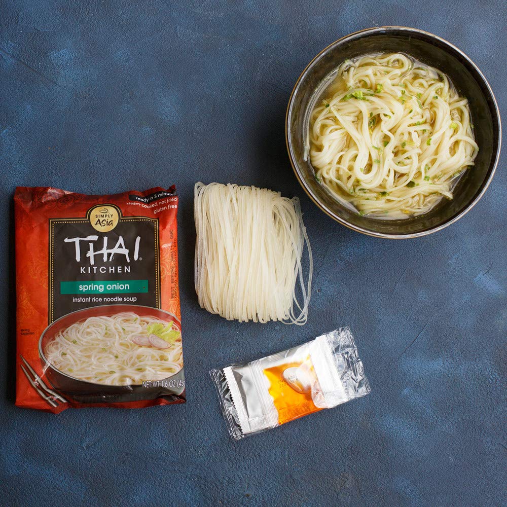 Thai Kitchen Gluten Free Spring Onion Rice Noodle Soup – Gentle 3 Minute Mindful Meal for Sensitive Stomachs