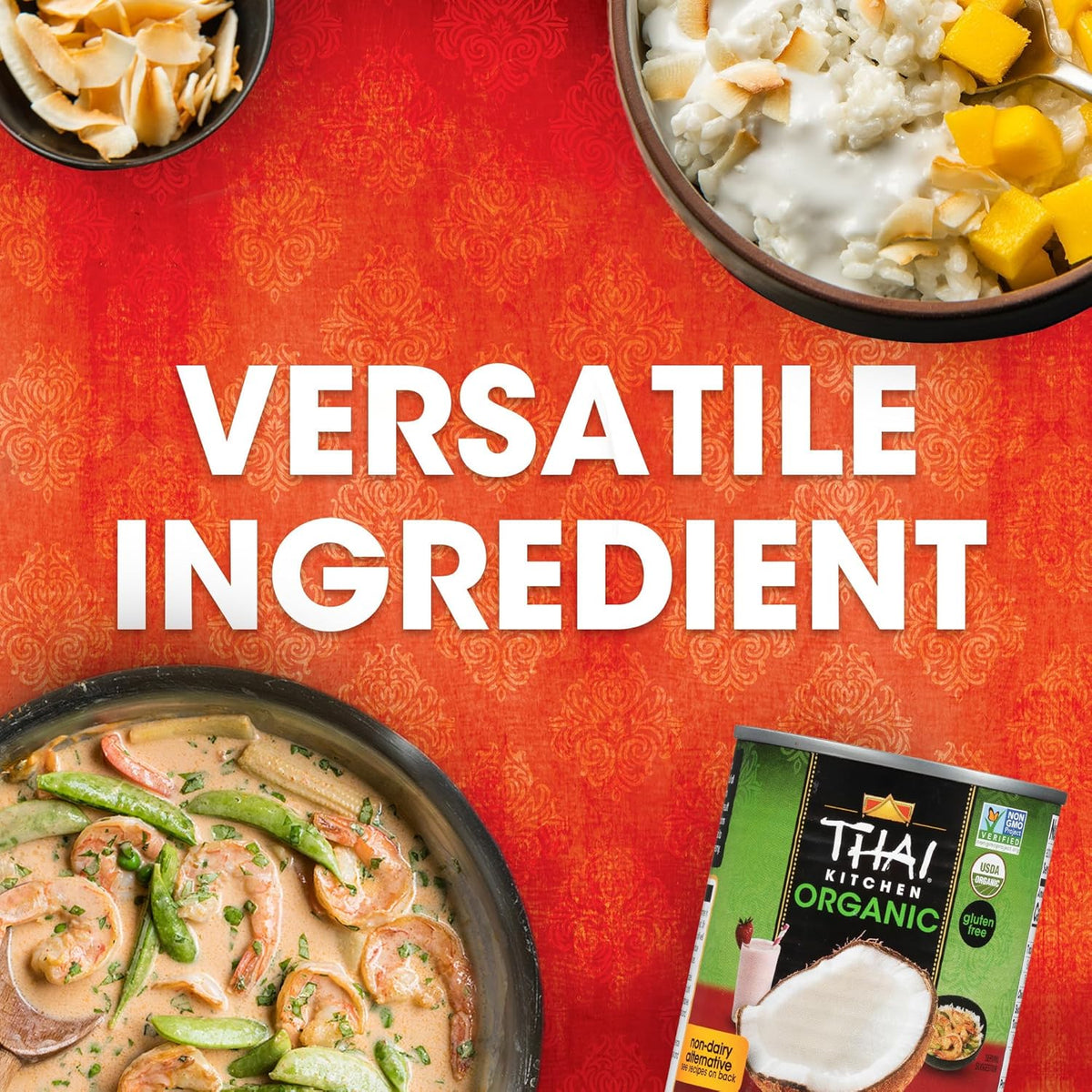 Thai Kitchen Organic Unsweetened Coconut Milk – Long Shelf-Life Staple for Busy Weekly Cooking