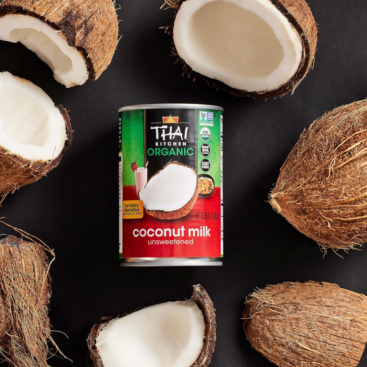Thai Kitchen Organic Unsweetened Coconut Milk – Long Shelf-Life Staple for Busy Weekly Cooking
