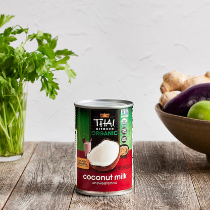 Thai Kitchen Organic Unsweetened Coconut Milk – Long Shelf-Life Staple for Busy Weekly Cooking