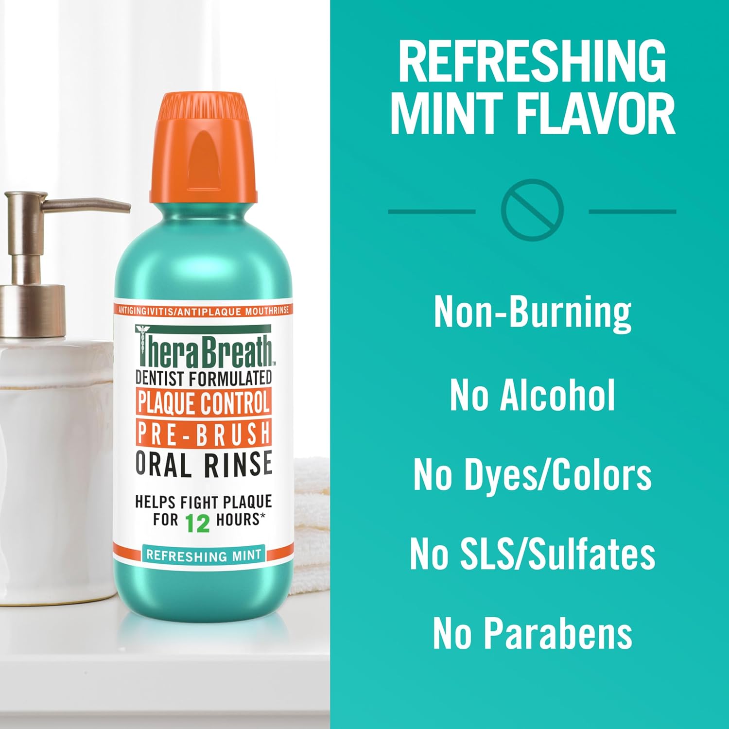 TheraBreath Alcohol-Free Mouthwash – Dentist-Approved Gift Idea for the Wellness-Minded Adult