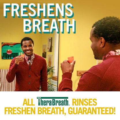 TheraBreath Deep Clean Rinse – Non-Burning, Dentist-Formulated Freshening for Post-Dental Procedure Recovery