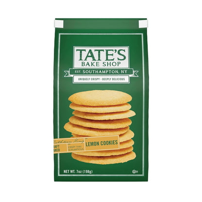 thin, crispy baked cookie texture (tate's signature style)