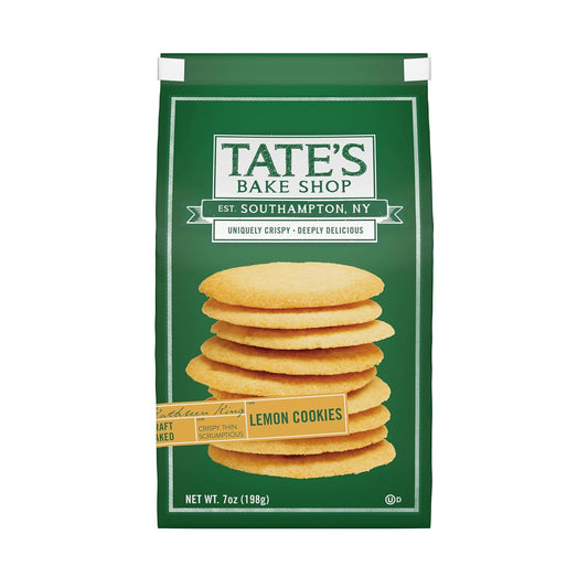 thin, crispy baked cookie texture (tate's signature style)