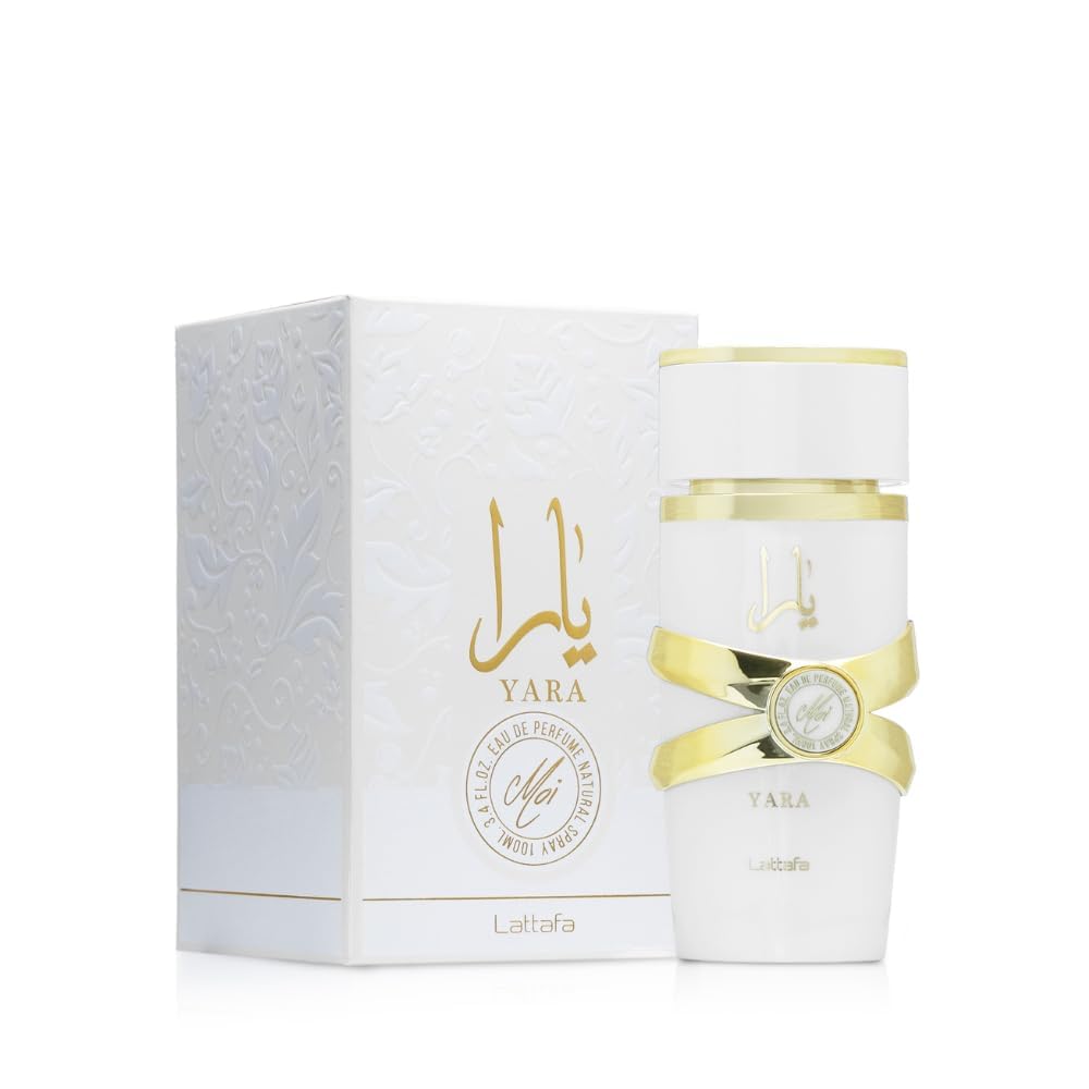 three-layer fragrance pyramid: peach and jasmine top, caramel and amber middle, patchouli and sandalwood base