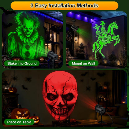 three selectable light colors: green, red, and warm white