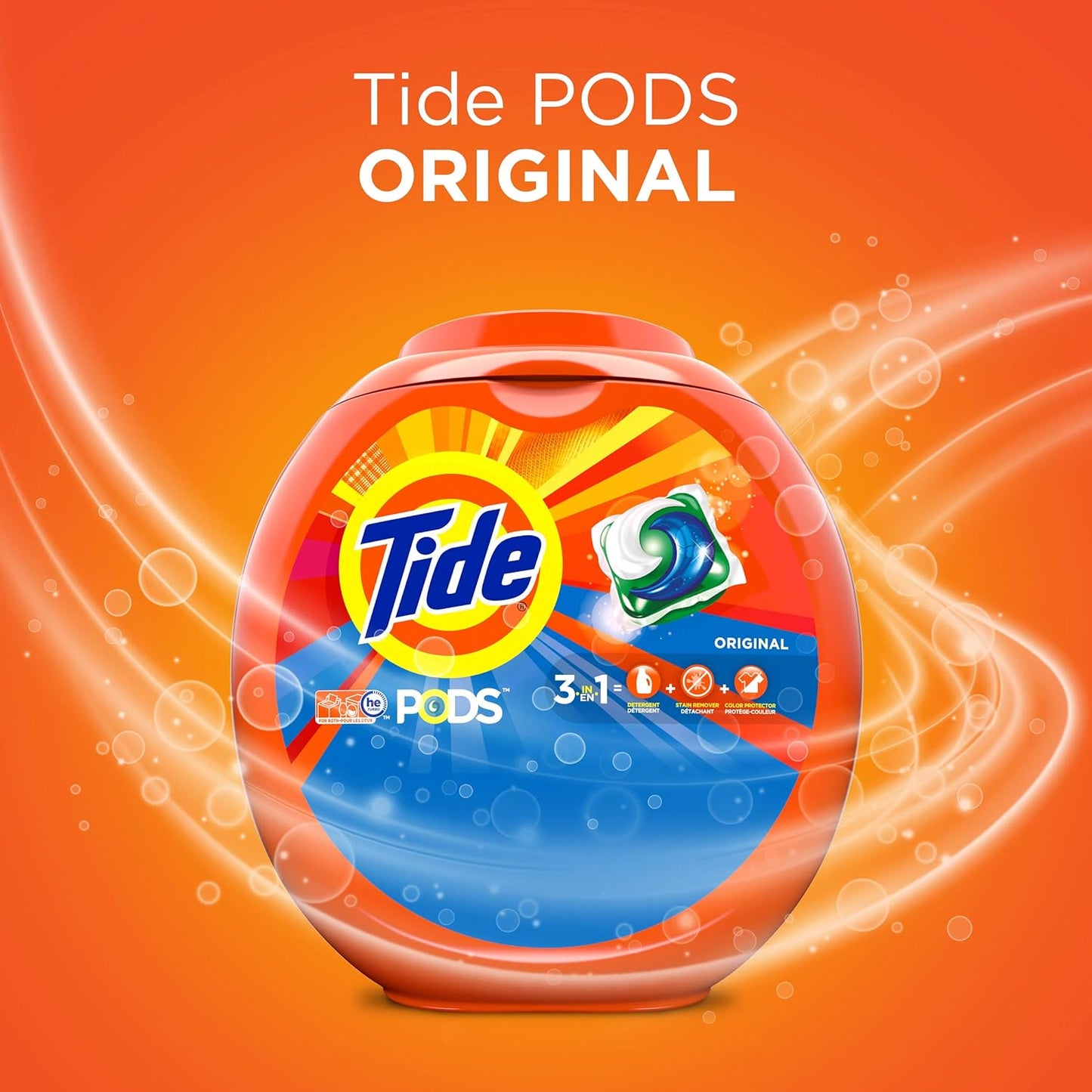 Tide PODS Spring Meadow Scent Laundry Pods Thoughtful Hostess Gift – 3-in-1 Stain Remover and Color Protector