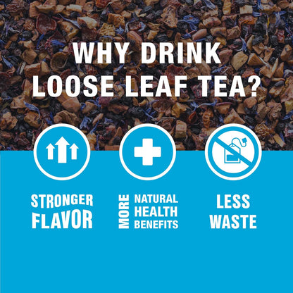 Tiesta Tea Blueberry Wild Child Herbal Tea – Refreshing Cold Brew Tea for Patio Days, Outdoor Dining, and Summer Porch Sipping, 1.8 oz Pouch
