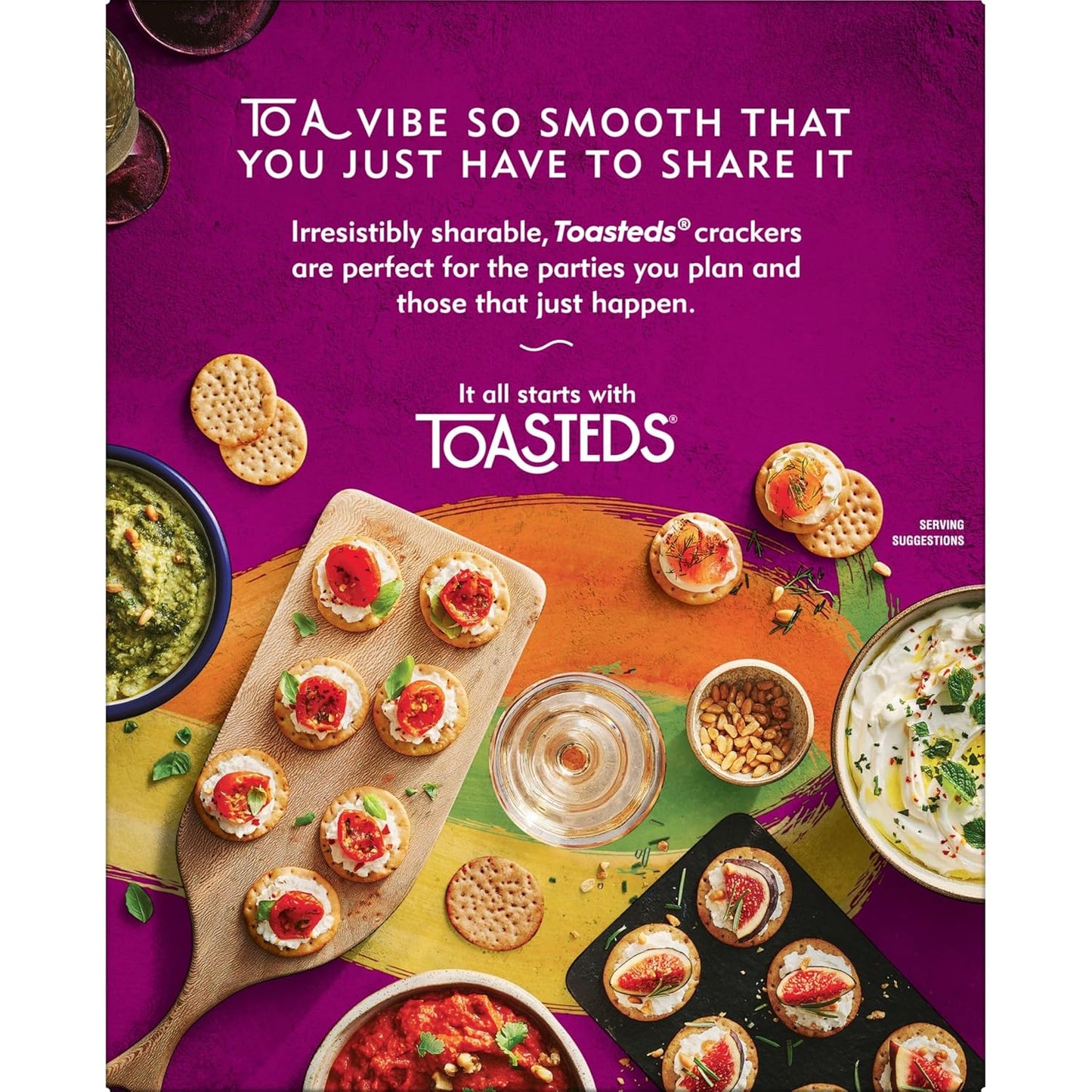 Toasteds Cracker Collection – Wholesome Pantry Snack with No High Fructose Corn Syrup, 12oz