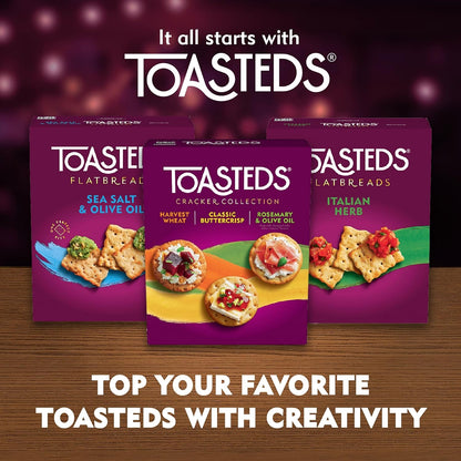 Toasteds Cracker Collection – Wholesome Pantry Snack with No High Fructose Corn Syrup, 12oz