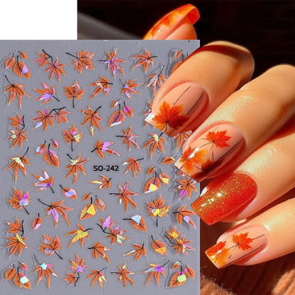 Toddler Friendly Nail Art Stickers – Odorless Pumpkin and Bat Designs Perfect for Kids Bedroom Parties