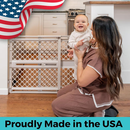 Toddleroo by North States Supergate Ergo Baby Gate – Non-Toxic BPA-Free Baby Gate Safe for Babies Who Mouth and Chew