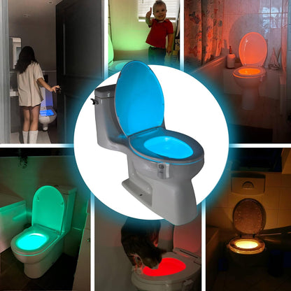 ToiLight Bathroom Safety Light – Cordless Battery Powered Night Light to Navigate Hallway and Toilet Without Tripping