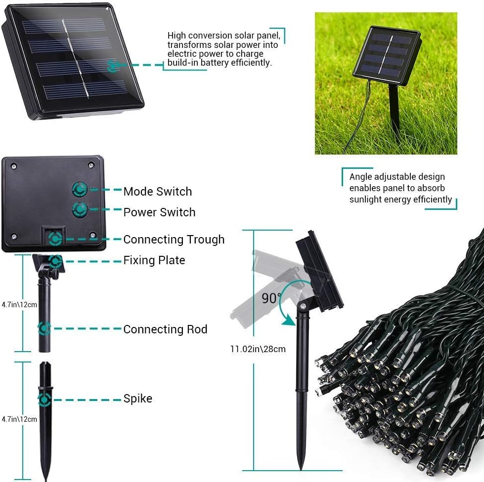 Toodour Solar LED Lights – Fire-Safe Bedroom and Nursery Decor, No Heat and No Smoke String Lights