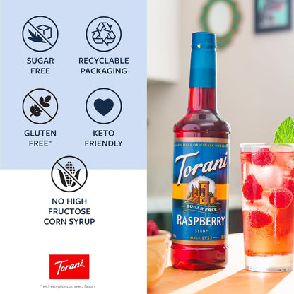 Torani Sugar Free Vanilla Syrup – Calming Zero-Sugar Flavor for Diabetic-Friendly Self-Care