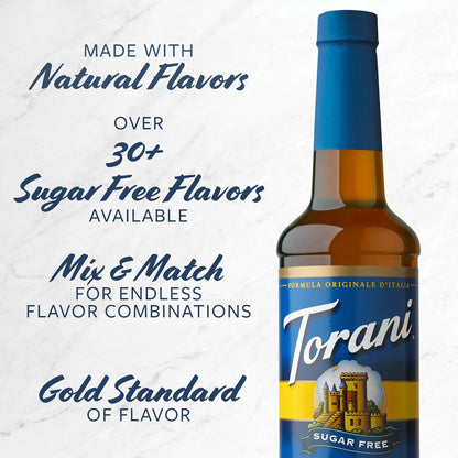 Torani Sugar Free Vanilla Syrup – Calming Zero-Sugar Flavor for Diabetic-Friendly Self-Care