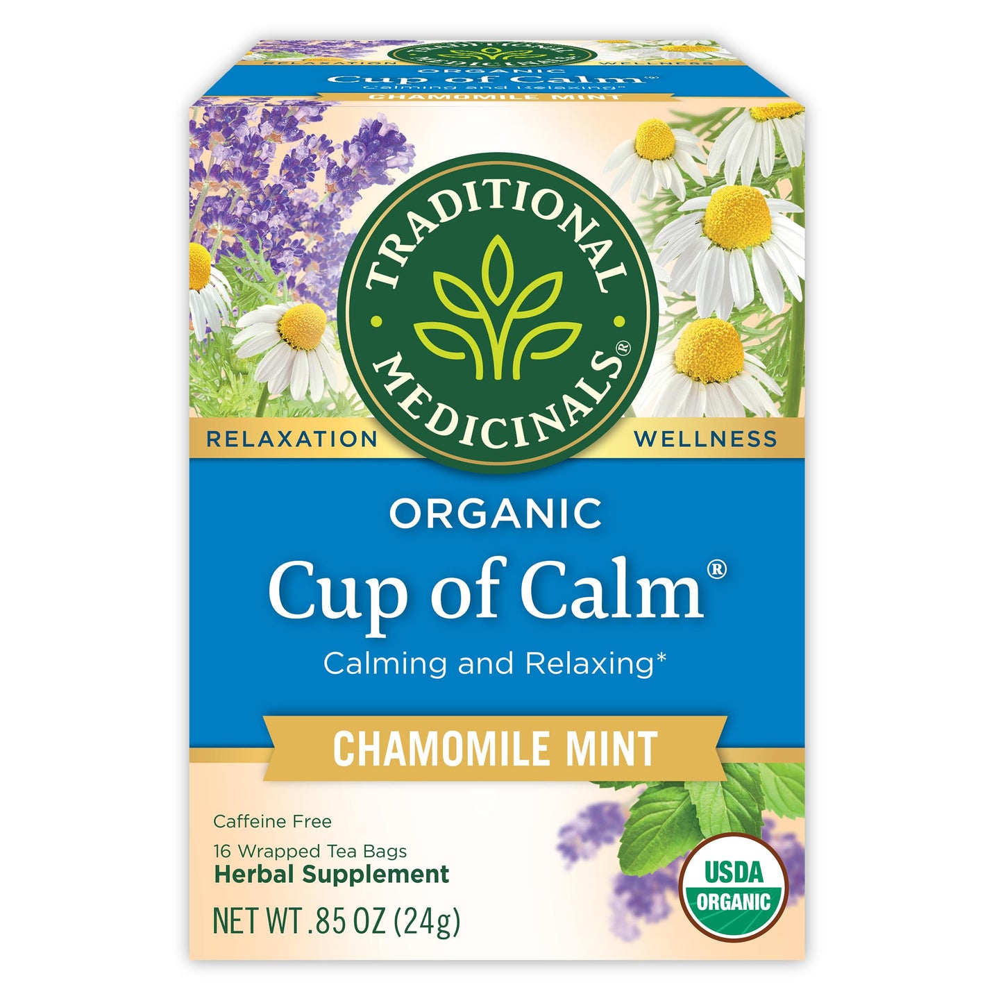 Traditional Medicinals Caffeine-Free Lemon Balm Herbal Tea – Simple Daily Calm for the Less-Is-More Pantry