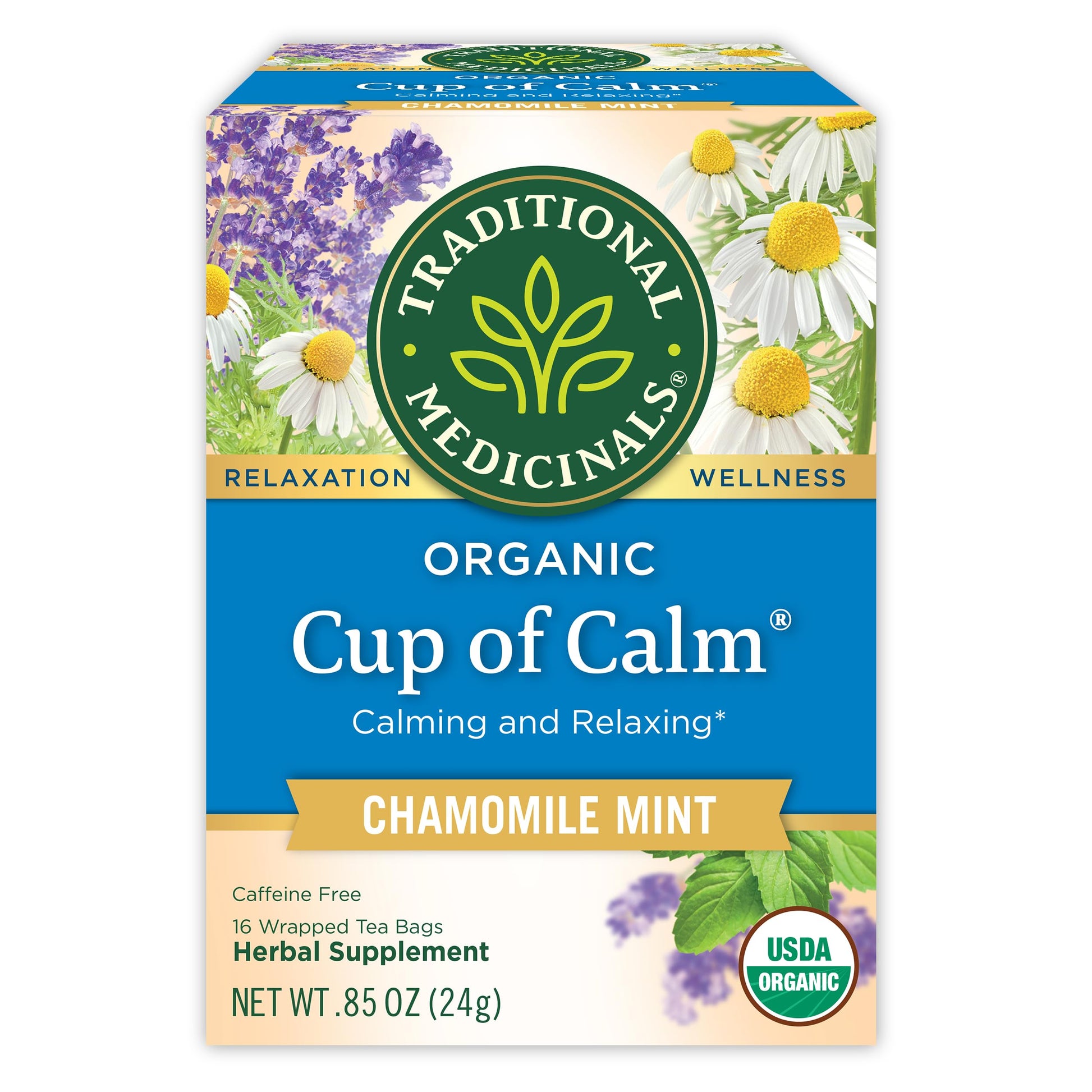 Traditional Medicinals Caffeine-Free Lemon Balm Herbal Tea – Simple Daily Calm for the Less-Is-More Pantry