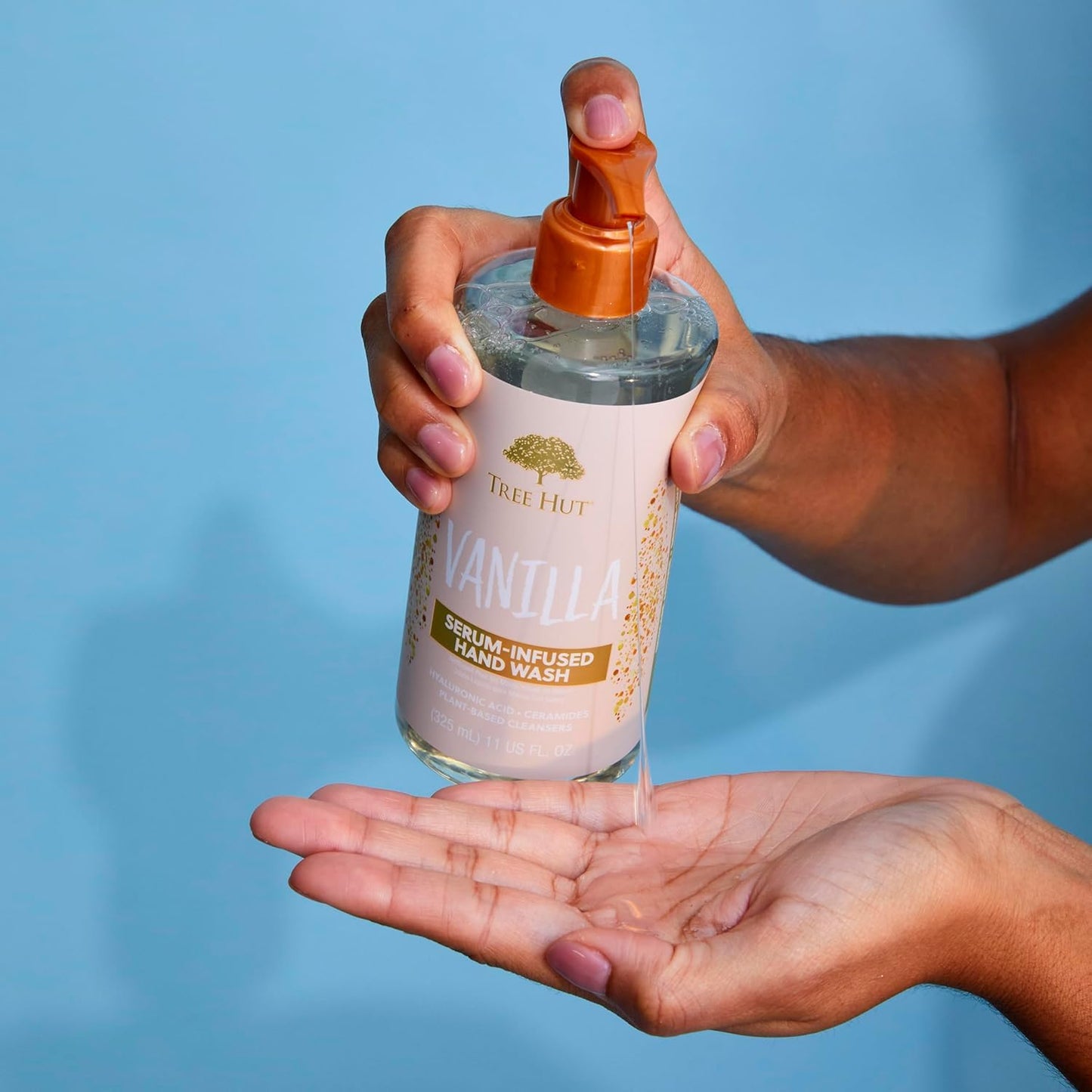 Tree Hut Vanilla Serum-Infused Hand Wash – Fragrance Layering Staple for Meditation Corner, Long-Lasting Scented Cleanser