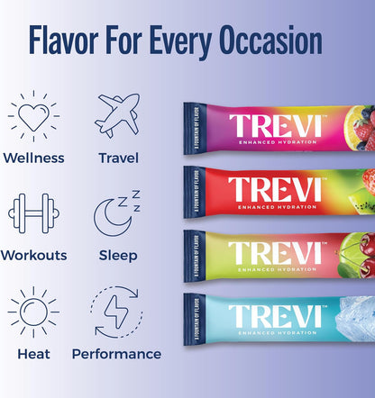 TREVI Sugar Free Hydration Drink Mix – Vitamin C and Pink Himalayan Salt Electrolytes for Holistic Wellbeing and Stress-Free Self-Care