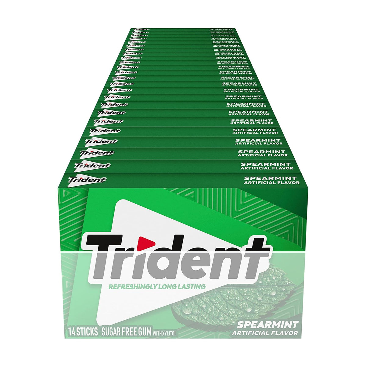 Trident Original Sugar-Free Chewing Gum for On-the-Go Professionals, 24 Packs of 14 Individually Wrapped Sticks