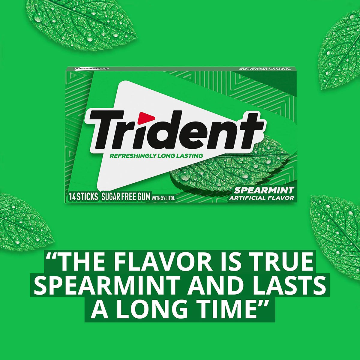 Trident Original Sugar-Free Chewing Gum for On-the-Go Professionals, 24 Packs of 14 Individually Wrapped Sticks