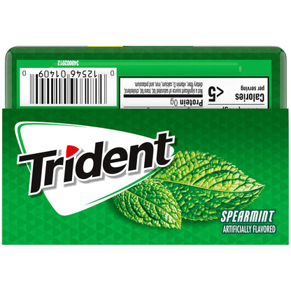 Trident Spearmint Chewing Gum – Post-Meal Wellness Habit for Fresh Breath and Saliva Stimulation