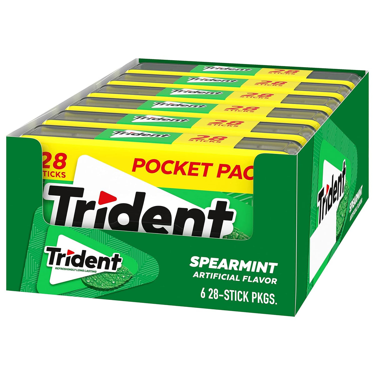 Trident Spearmint Chewing Gum – Post-Meal Wellness Habit for Fresh Breath and Saliva Stimulation