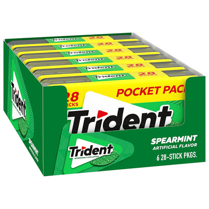 Trident Spearmint Chewing Gum – Post-Meal Wellness Habit for Fresh Breath and Saliva Stimulation