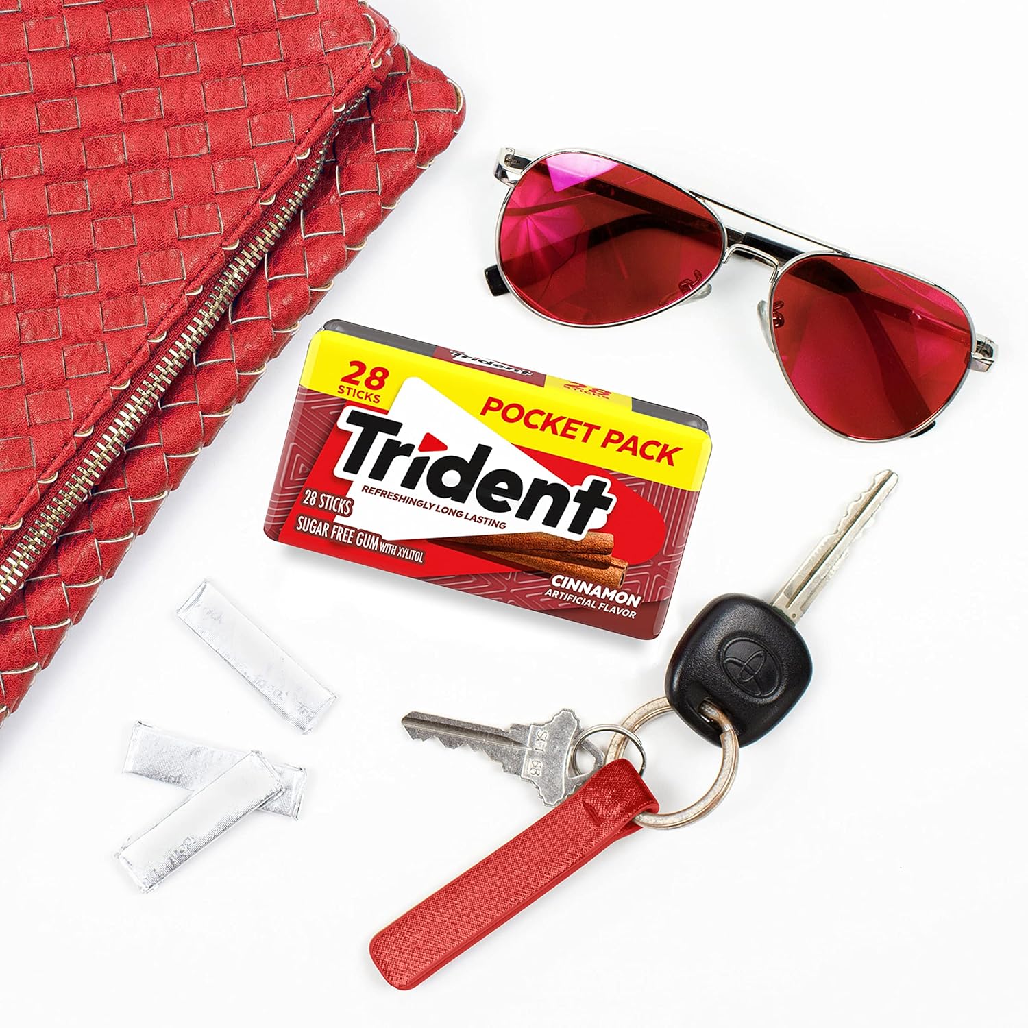 Trident Spearmint Xylitol Gum – Holiday Stocking Stuffer and Hostess Gift for Coworkers and Neighbors