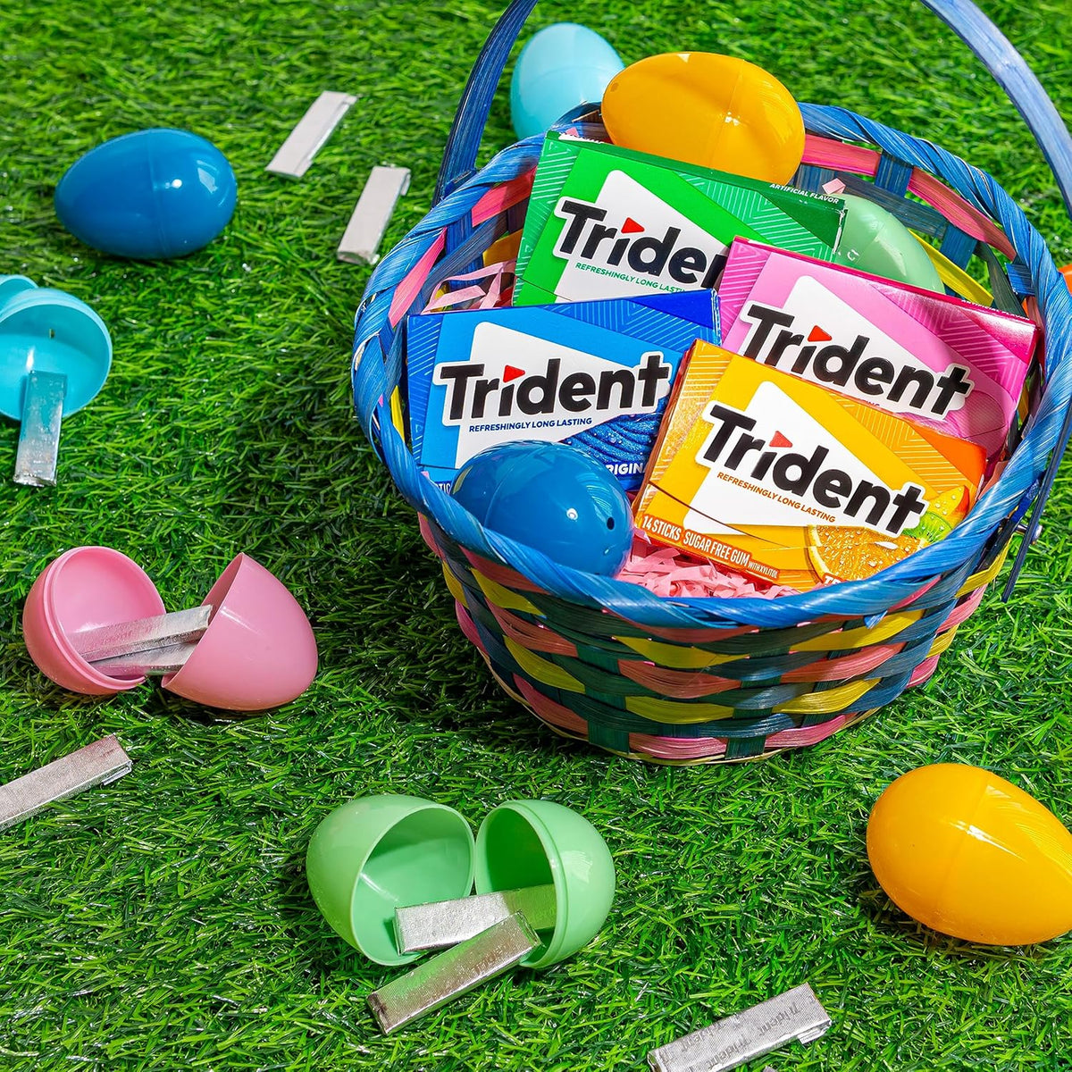 Trident Sugar-Free Chewing Gum Variety Pack – Focus-Boosting Chewing Companion for Remote Workers, 21 Packs
