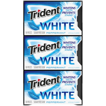 Trident White Chewing Gum – After-School Snack Drawer Pick for Active Kids, Bulk Variety Pack