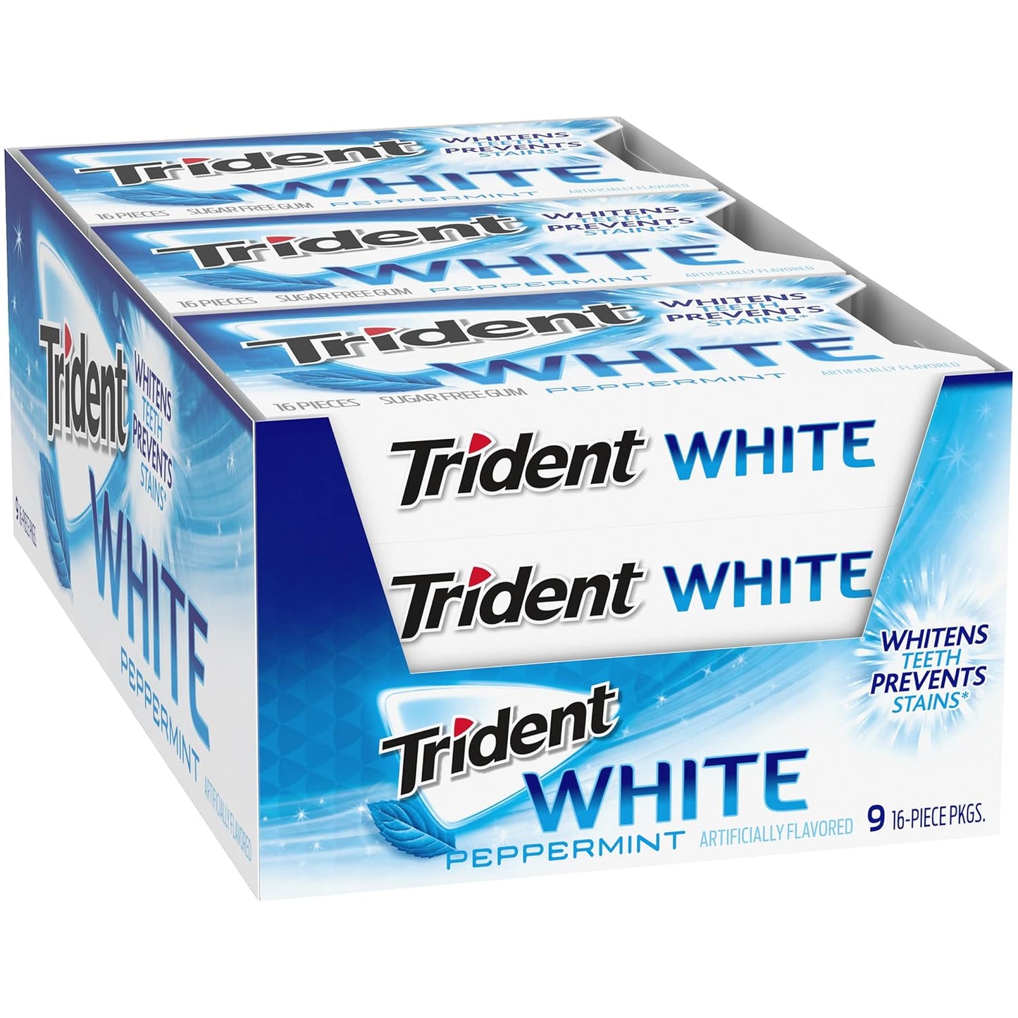 Trident White Chewing Gum – After-School Snack Drawer Pick for Active Kids, Bulk Variety Pack